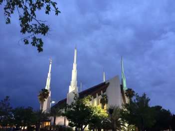The Las Vegas Temple as we left on July 18th.